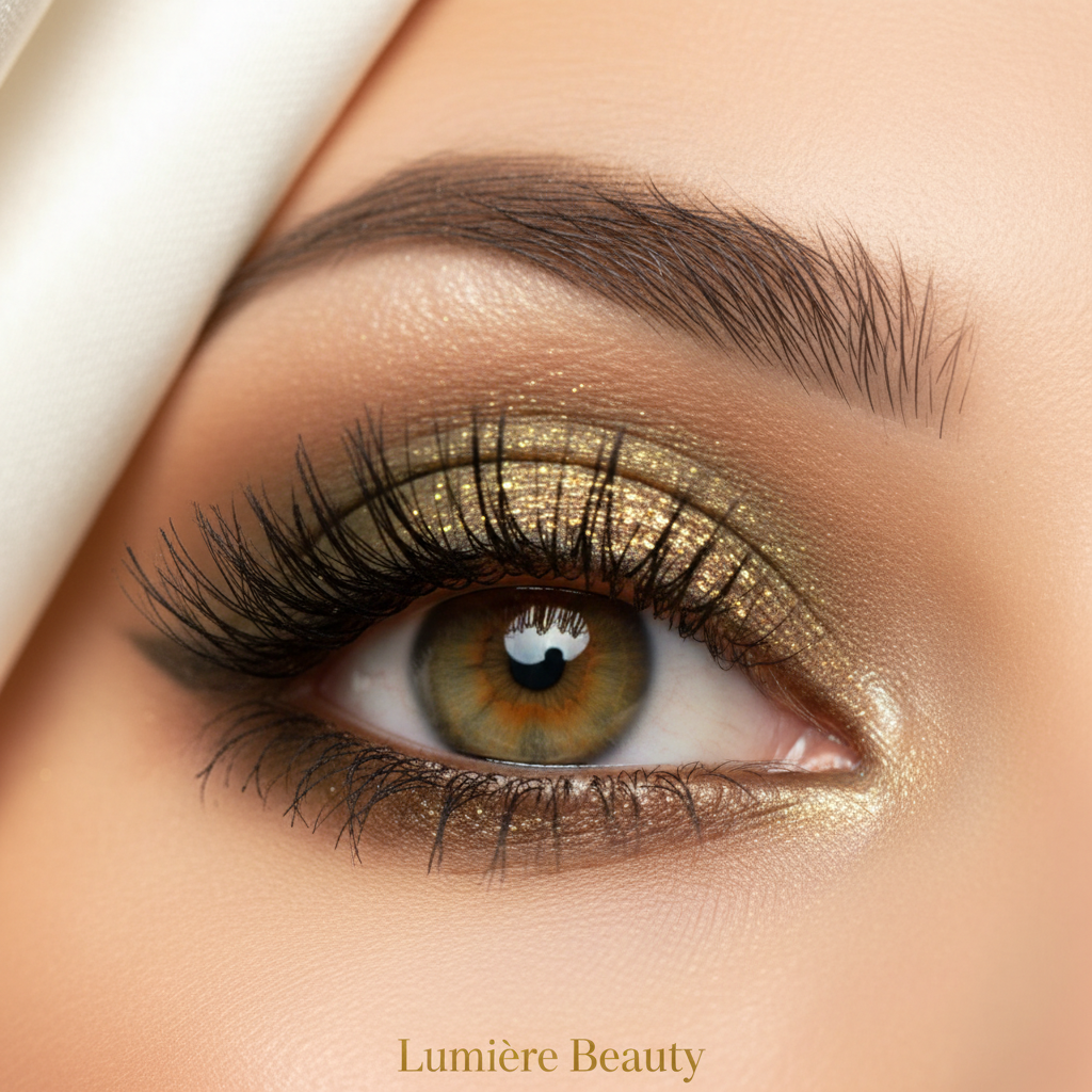 Palette Ombretti 9 Colori Verde Oliva – Matte, Glitter & Perlati