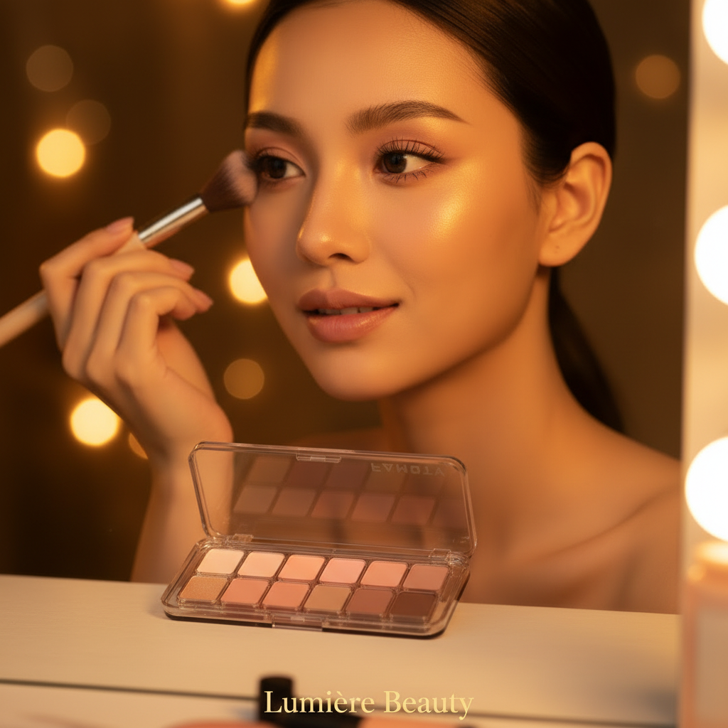 Palette Ombretti 12 Colori – Toni Opachi per Look Quotidiano & Naturale