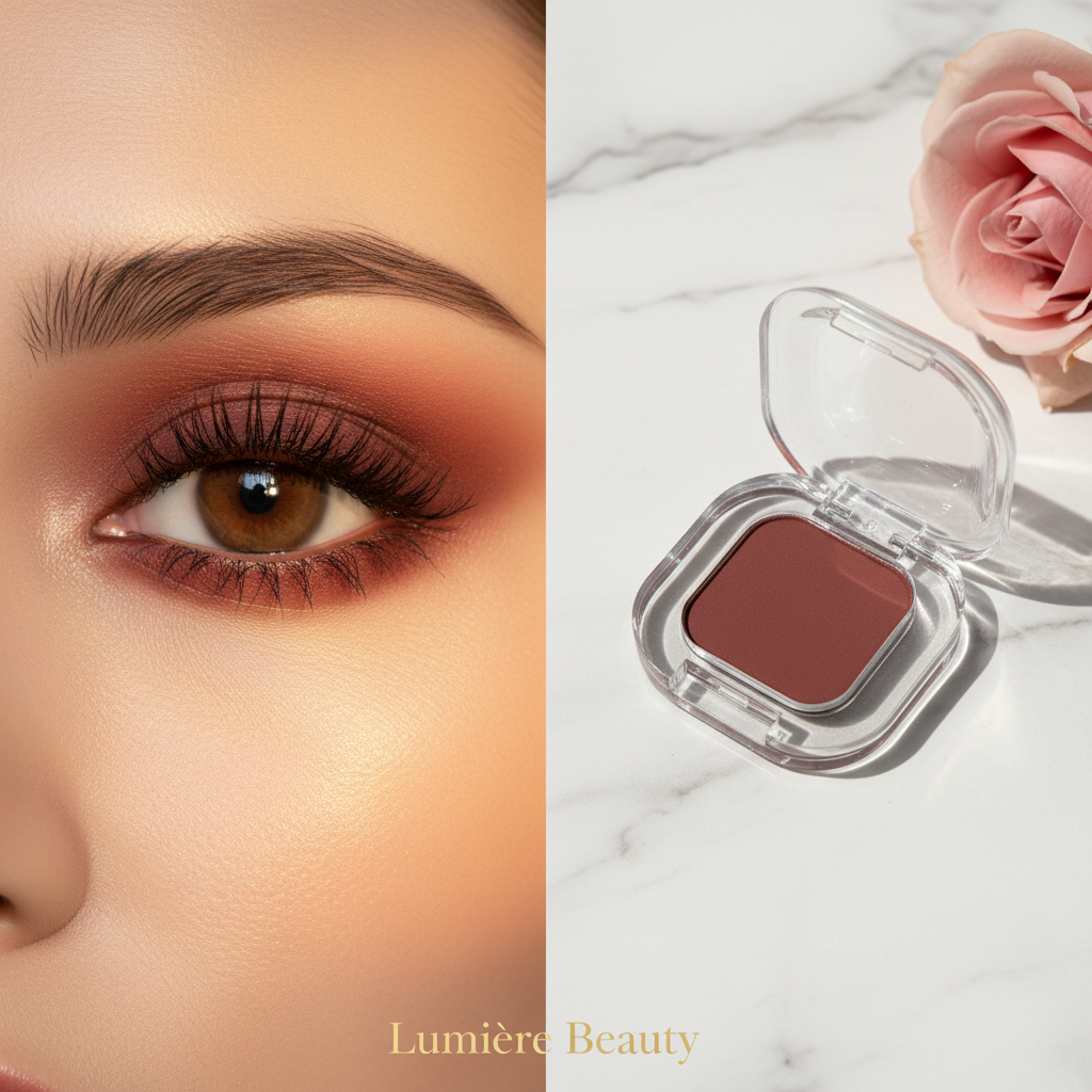 Ombretto Singolo Dual-Finish – Opaco & Shimmer | Tonalità Her Orange