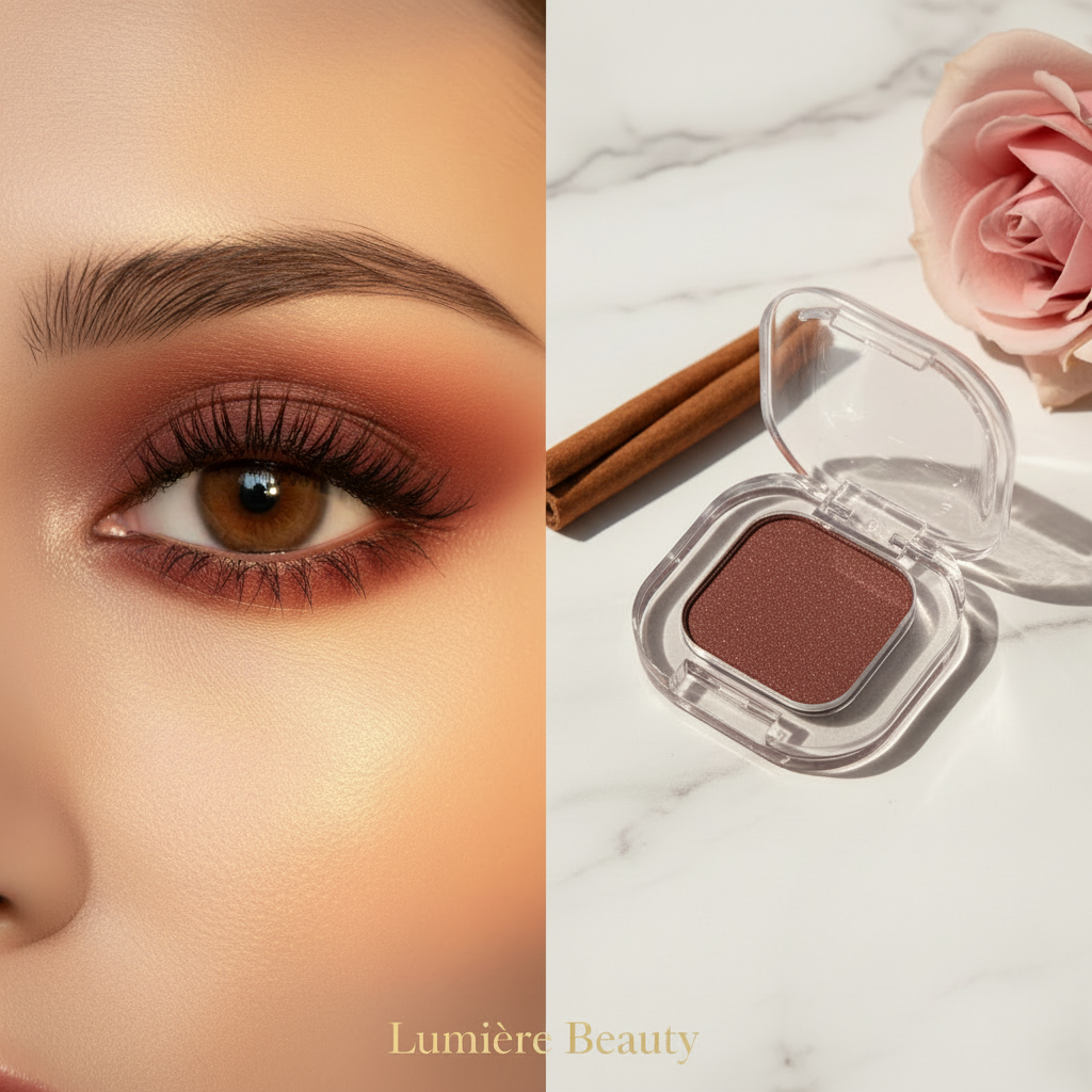 Ombretto Singolo Dual-Finish – Opaco & Shimmer | Tonalità Her Orange