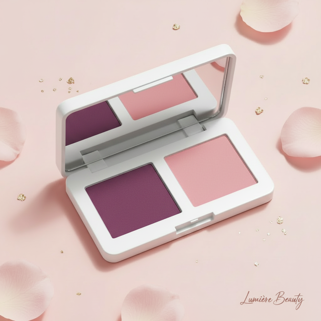 Palette Blush Vellutato 2-in-1 – Blush & Illuminante per Look Naturale