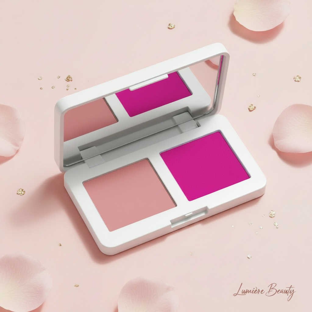 Palette Blush Vellutato 2-in-1 – Blush & Illuminante per Look Naturale