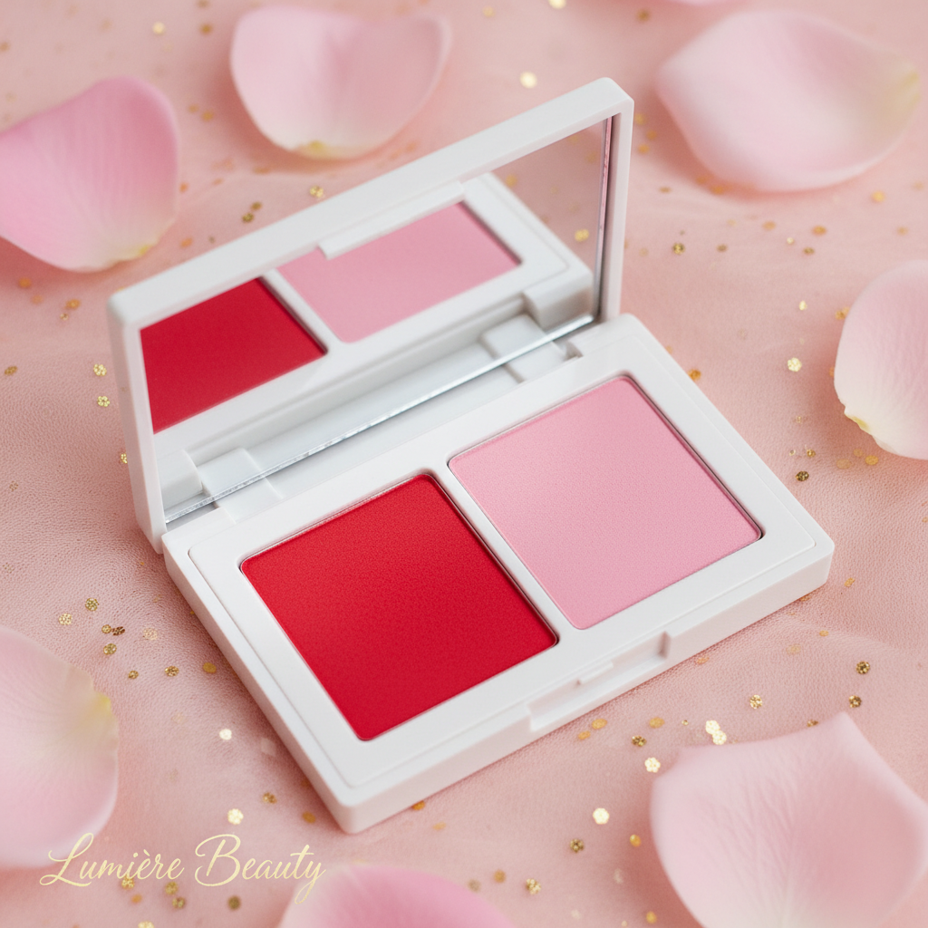 Palette Blush Vellutato 2-in-1 – Blush & Illuminante per Look Naturale