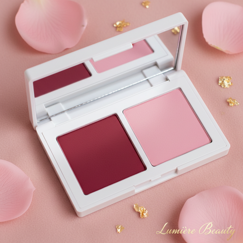 Palette Blush Vellutato 2-in-1 – Blush & Illuminante per Look Naturale