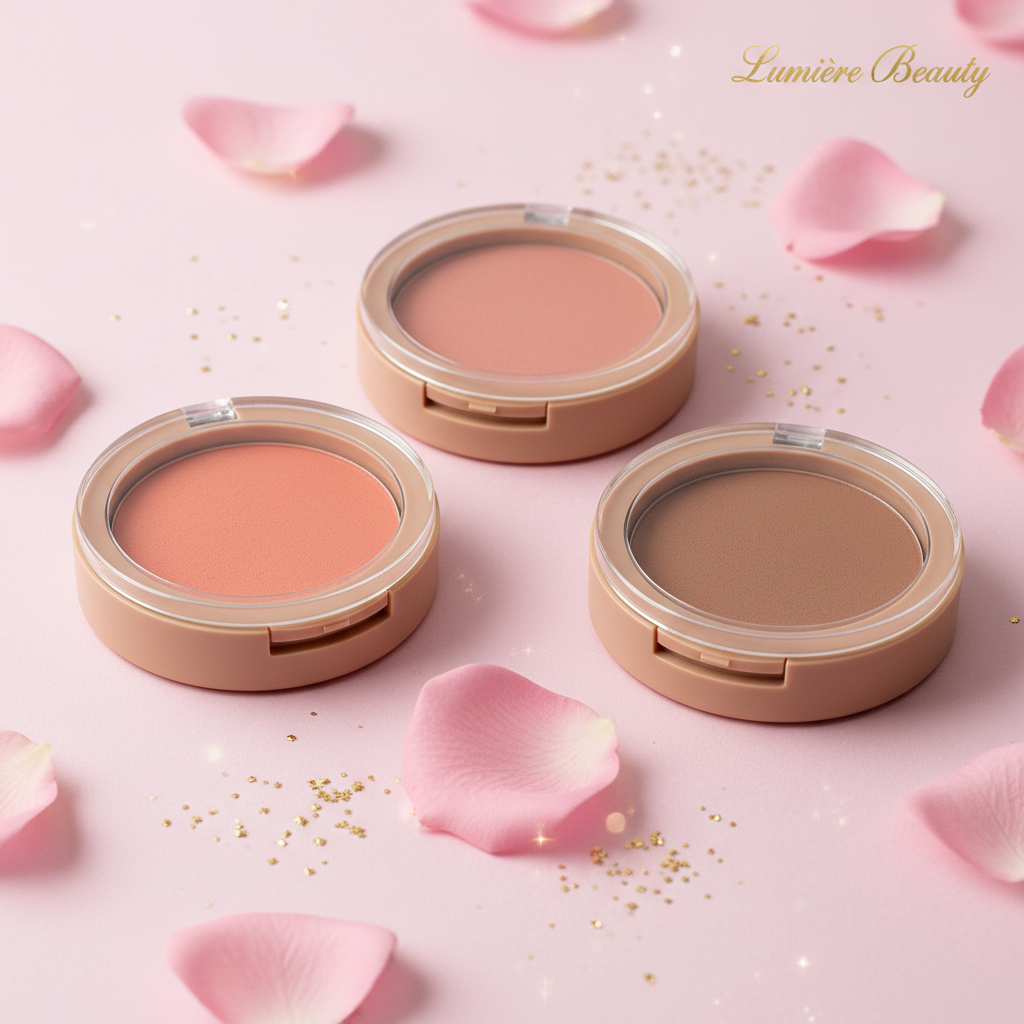 Fard Monocolore - 3 varianti chiuse con vetrino - Lumière Beauty
