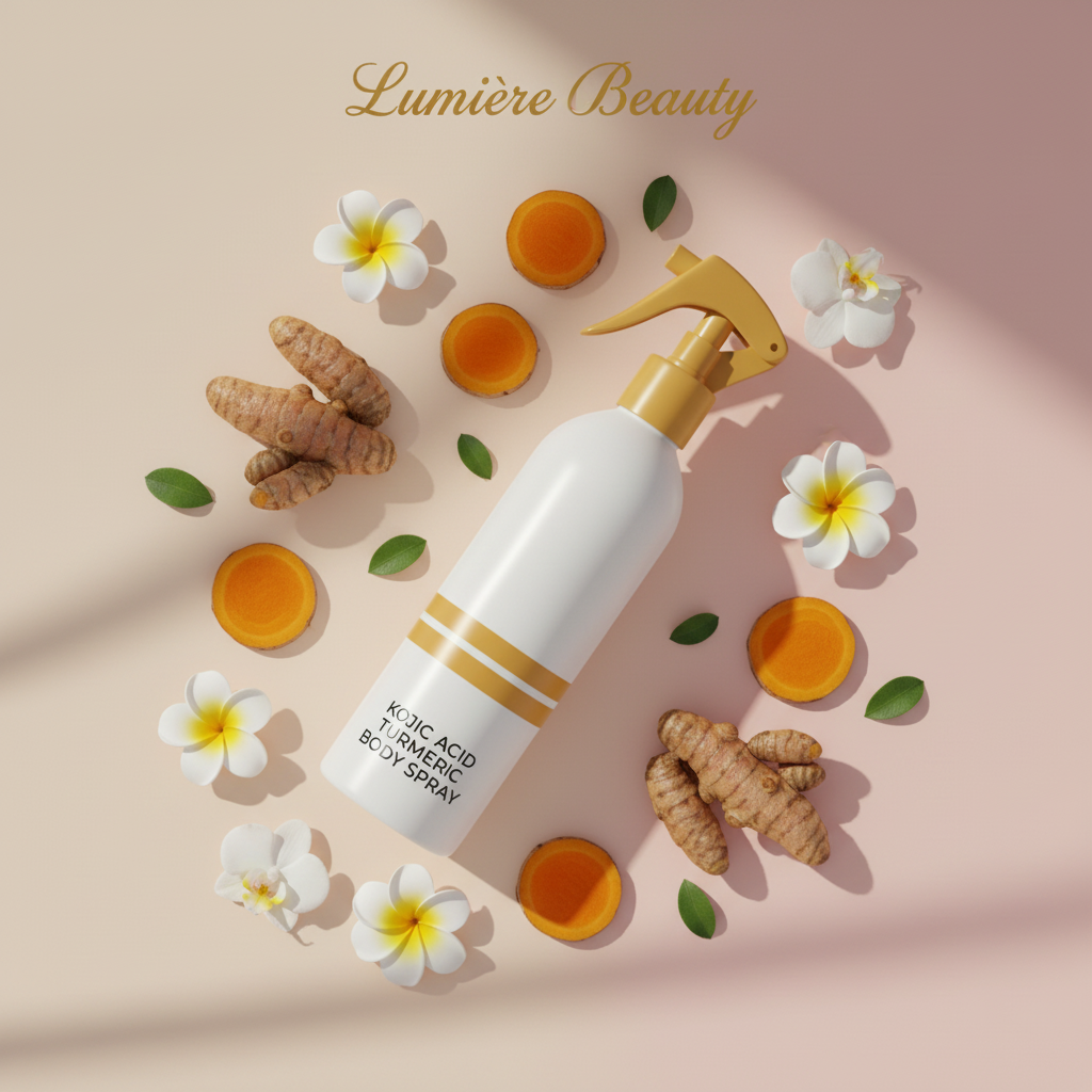 Spray Corpo Esfoliante con curcuma — Lumière Beauty