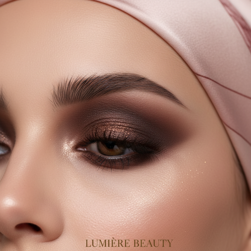 Ombretto Marrone Scuro Glitter Sottile